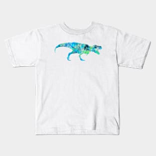 T Rex Watercolor Painting 3 Kids T-Shirt